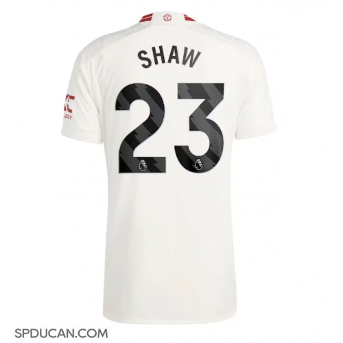 Muški Nogometni Dres Manchester United Luke Shaw #23 Rezervni 2023-24 Kratak Rukav